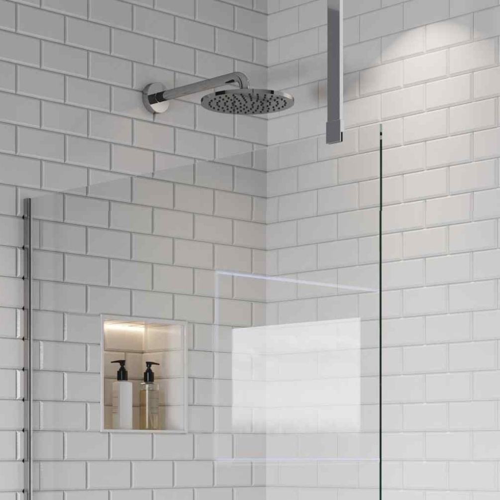 Product Lifestyle image of the Abacus Chrome Ceiling Mounted Bracing Bar